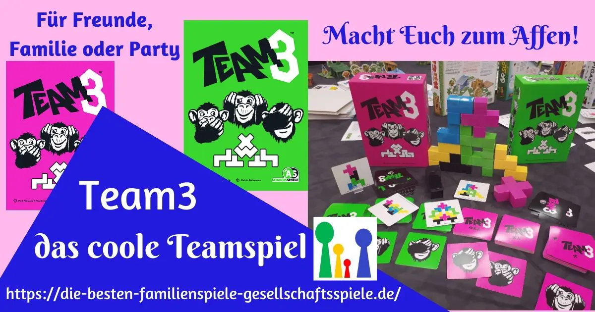 Team3 - das coole Teamspiel für Freunde, Famile und Party