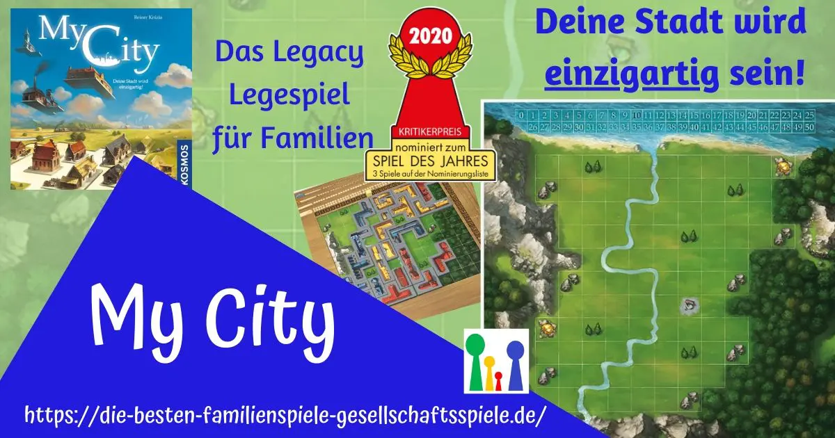 My City - nominiert zum Spiel des Jahres 2020 - Legacy Legespiel für Familien