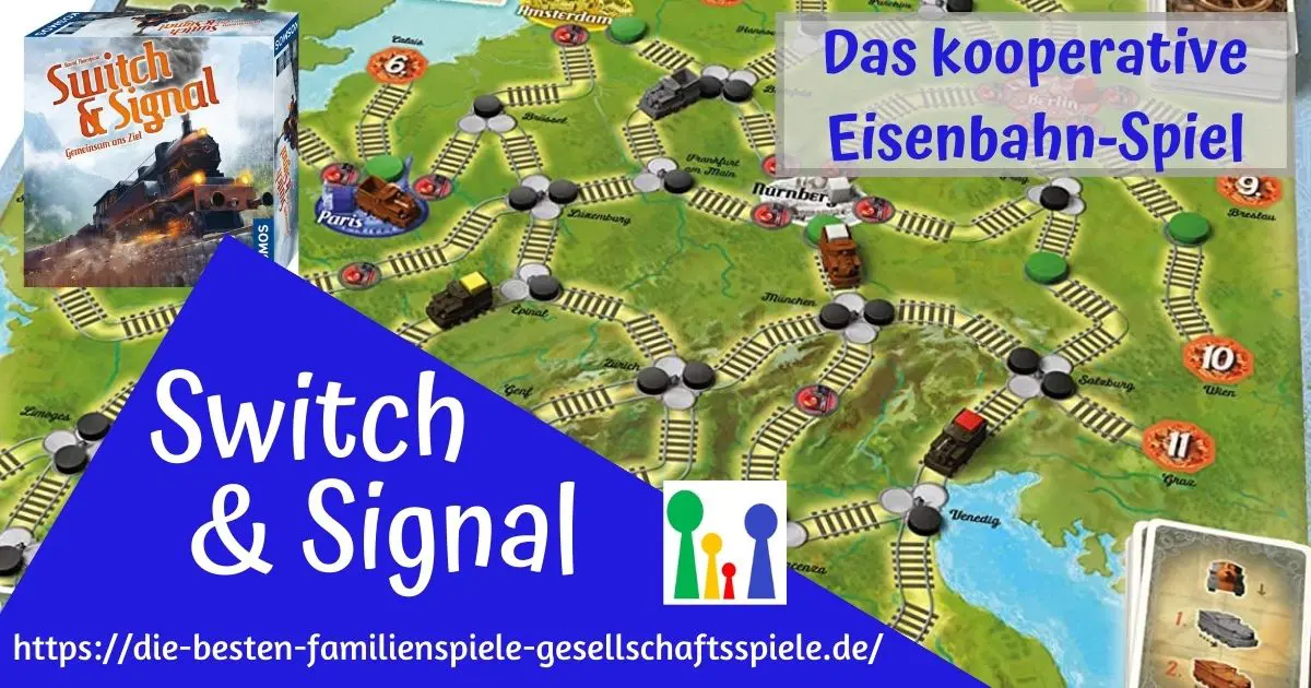 Switch & Signal - gemeinsam ans Ziel: Kooperatives Brettspiel für Eisenbahnfans & Familien