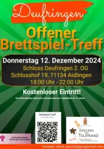 Deufringer Brettspiel-Treff Dezember 2024