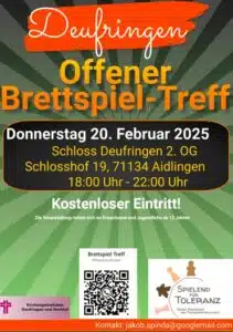 Brettspiel-Treff Deufringen Februar 2025