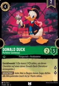 Donald Duck - Perfekter Gentleman - Disney Lorcana Karte 