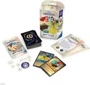 Disney Lorcana TCG Starterset Mythen: Bernstein und Saphir Disney Lorcana TCG Starterset Mythen: Bernstein und Saphir