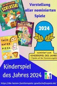 Kinderspiel des Jahres 2024 - Vorstellung aller nominierten Kinderspiele & Blick auf die Empfehlungsliste