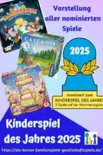 Kinderspiel des Jahres 2025 – Die nominierten Spiele für Kinder