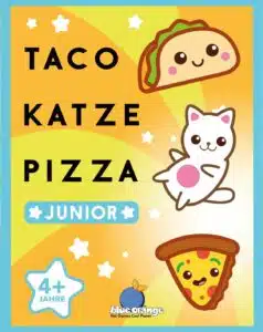 Nominiert zum Kinderspiel des Jahres 2024: Taco Katze Pizza Junior