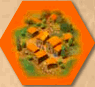 orange Plättchen